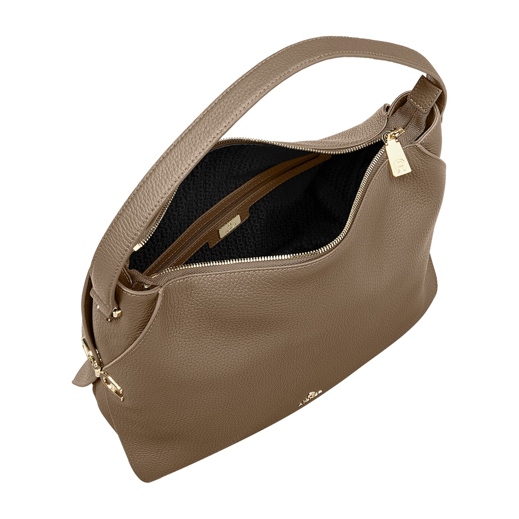 MILANO Hobo Bag M, taupe