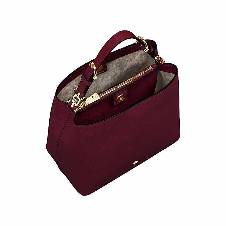 DELIA Hobo Bag M, burgundy
