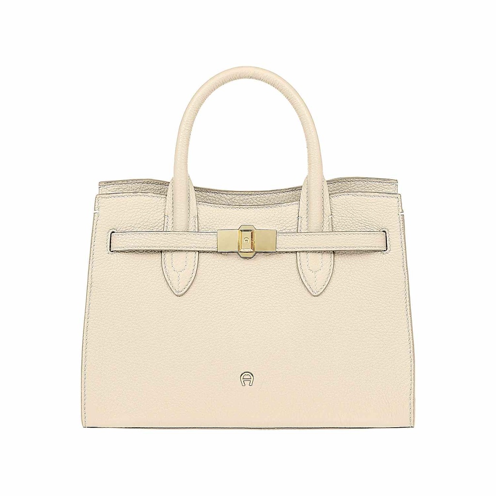 FARAH Handbag M, macadamia white