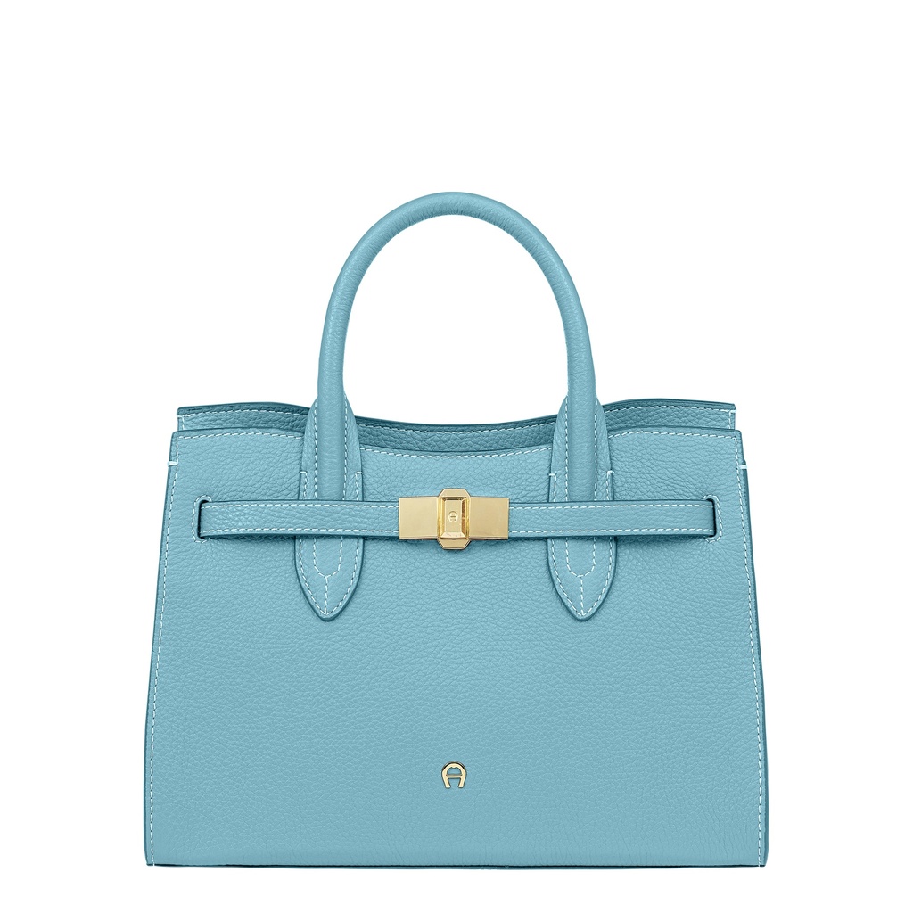 FARAH Handbag M, aquamarine blue
