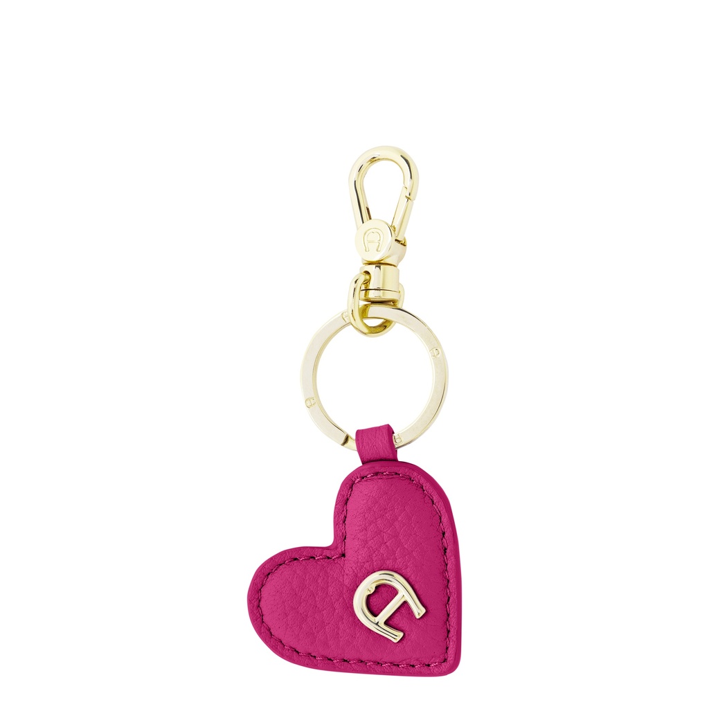 FASHION Keyrings leather Heart A-Logo, orchid pink