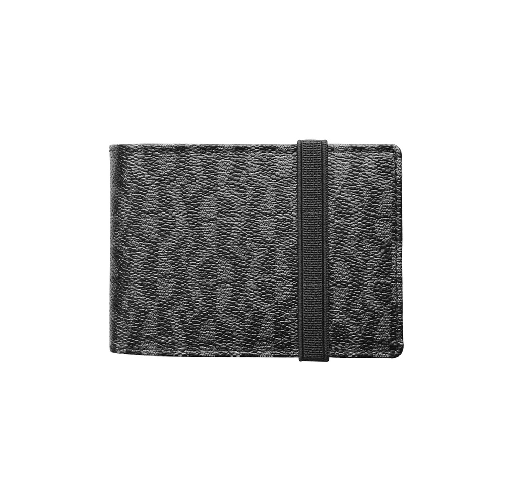 LUCA  Wallet with Elastic Band, black