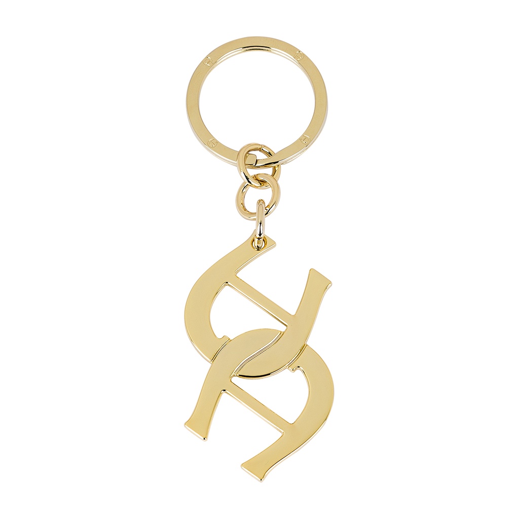 FASHION Metal Keyring - A Logo, gold
