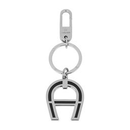 [1800400021] FASHION Metal Keyring - A Logo, silver
