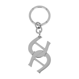 [1800410021] FASHION Metal Keyring - A Logo, silver