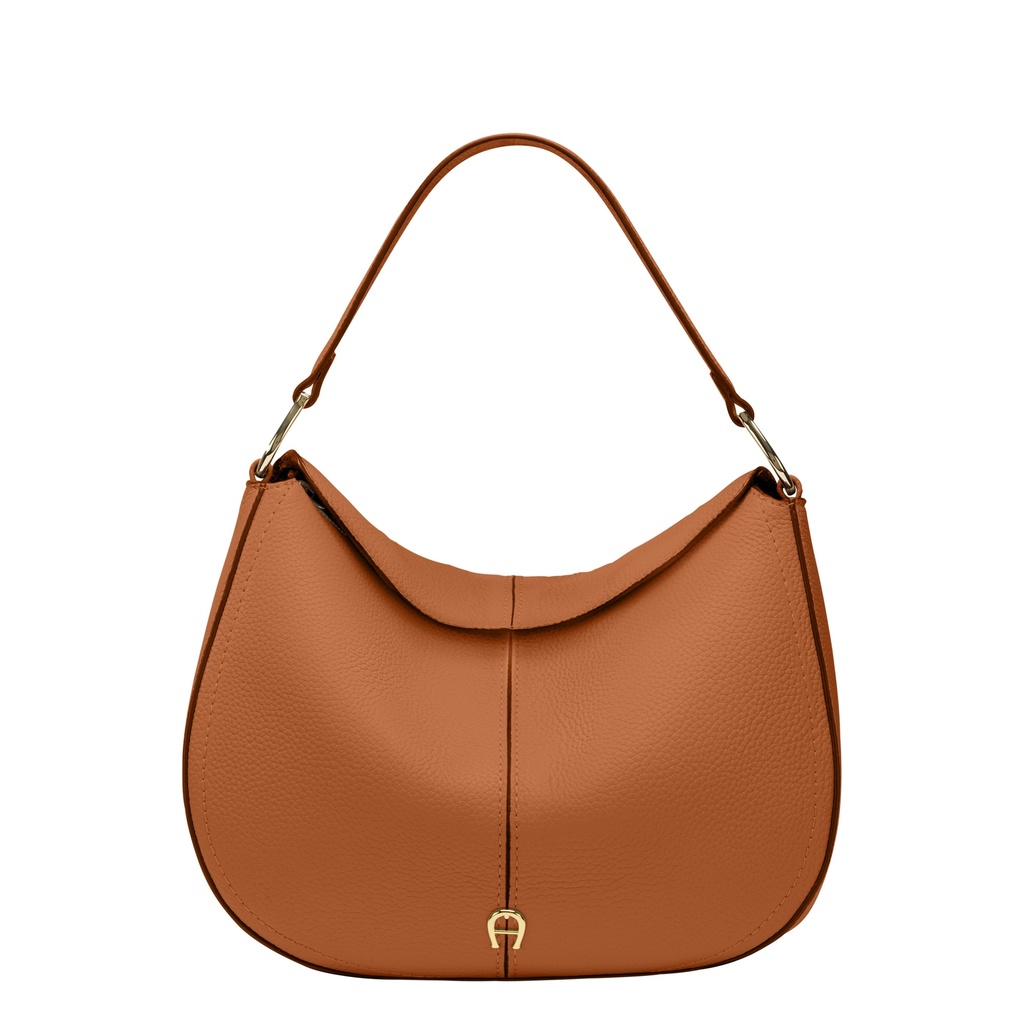 SAVANNAH Hobo Bag, cognac brown | AIGNER JAPAN WEBSITE